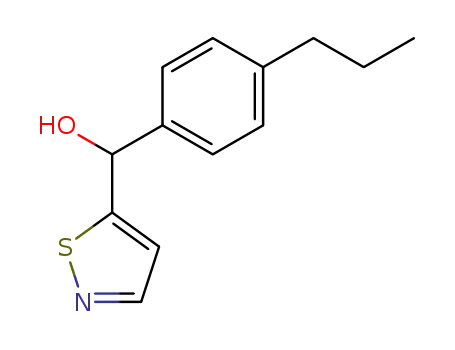 Molecular Structure of 90672-86-9 (5-Isothiazolemethanol, a-(4-propylphenyl)-)