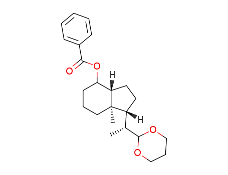 Benzoic acid (1R,3aR,7aR)-1-((R)-1-[1,3]dioxan-2-yl-ethyl)-7a-methyl-octahydro-inden-4-yl ester