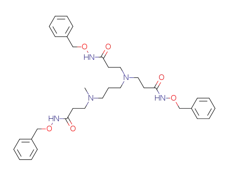 N-Benzyloxy-3-((2-benzyloxycarbamoyl-ethyl)-{3-[(2-benzyloxycarbamoyl-ethyl)-methyl-amino]-propyl}-amino)-propionamide
