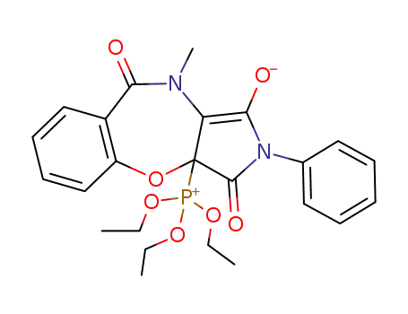Molecular Structure of 156140-97-5 (2-phenyl-10-methyl-3a-triethoxyphosphonio-1H-2,3,9,10-tetrahydropyrrolo(3,4-b)(1,4)benzoxazepine-1,3,9-trione)