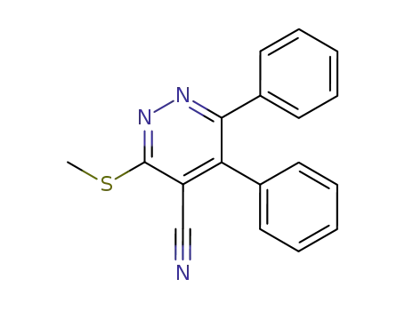 3,4-diphenyl-5-cyano-6-(methylthio)pyridazine