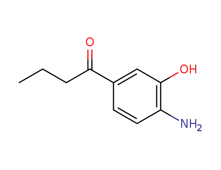 Molecular Structure of 123172-47-4 (1-(4-amino-3-hydroxyphenyl)butan-1-one)