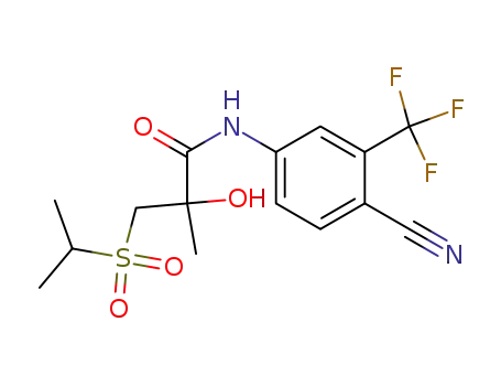 N-(4-Cyano-3-trifluoromethyl-phenyl)-2-hydroxy-2-methyl-3-(propane-2-sulfonyl)-propionamide