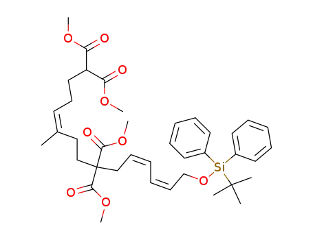 4,10,12-Tetradecatriene-1,1,8,8-tetracarboxylic acid,
14-[[(1,1-dimethylethyl)diphenylsilyl]oxy]-5-methyl-, tetramethyl ester,
(E,Z,Z)-