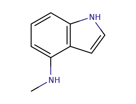 Molecular Structure of 85696-93-1 (N-Methyl-1H-indol-4-aMine)