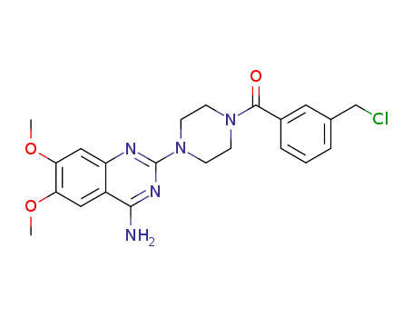 [4-(4-Amino-6,7-dimethoxy-quinazolin-2-yl)-piperazin-1-yl]-(3-chloromethyl-phenyl)-methanone