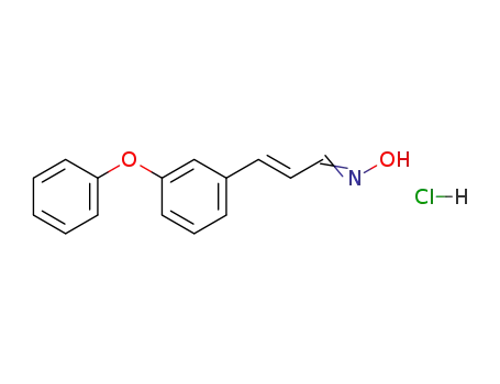 Molecular Structure of 112270-89-0 (N-hydroxy-3-(3-phenoxyphenyl)-2-propenamine hydrochloride)