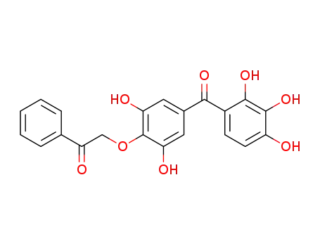 Molecular Structure of 167566-22-5 (<2,3,4-trihydroxyphenyl><3',5'-dihydroxy-4'-(2-oxo-2-phenylethoxy)phenyl>methanone)