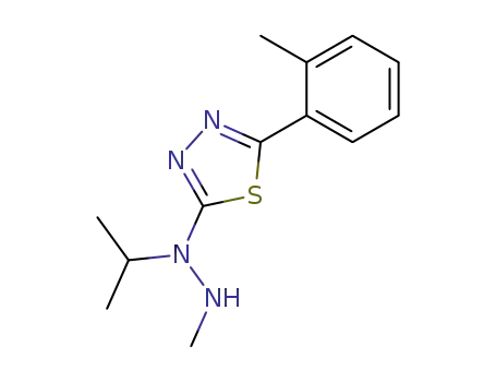 1,3,4-Thiadiazole,
2-[2-methyl-1-(1-methylethyl)hydrazino]-5-(2-methylphenyl)-