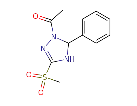 1-acetyl-3-methylsulfonyl-5-phenyl-4,5-dihydro-1H-1,2,4-triazole