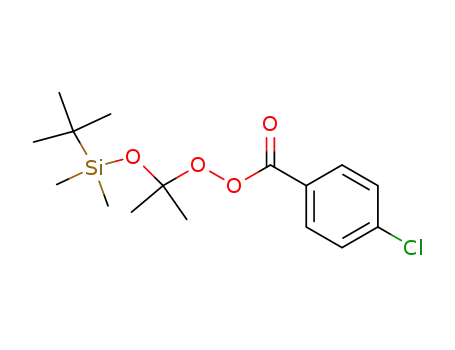 Molecular Structure of 93241-12-4 (Benzenecarboperoxoic acid, 4-chloro-,
1-[[(1,1-dimethylethyl)dimethylsilyl]oxy]-1-methylethyl ester)