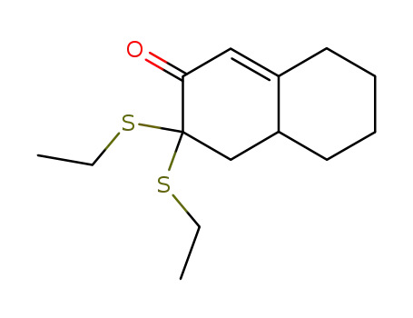 2(3H)-Naphthalenone, 3,3-bis(ethylthio)-4,4a,5,6,7,8-hexahydro-