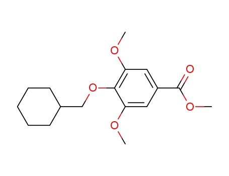 Molecular Structure of 1026438-06-1 (4-Cyclohexylmethoxy-3,5-dimethoxy-benzoic acid methyl ester)