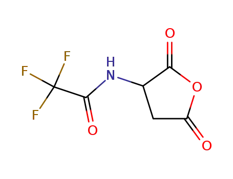 Molecular Structure of 79686-91-2 (N-(2,5-dioxotetrahydrofuran-3-yl)-2,2,2-trifluoroacetamide)