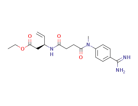 (S)-3-{3-[(4-Carbamimidoyl-phenyl)-methyl-carbamoyl]-propionylamino}-pent-4-enoic acid ethyl ester