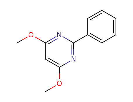 Molecular Structure of 4319-73-7 (Pyrimidine, 4,6-dimethoxy-2-phenyl-)