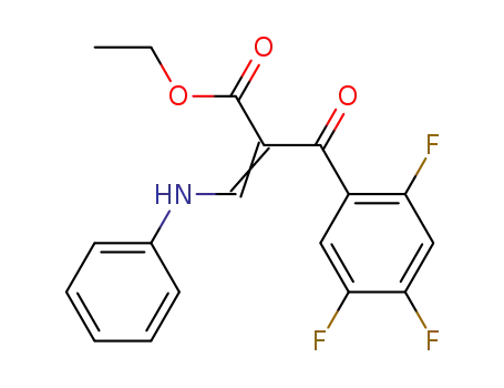 (Z)-3-Phenylamino-2-(2,4,5-trifluoro-benzoyl)-acrylic acid ethyl ester