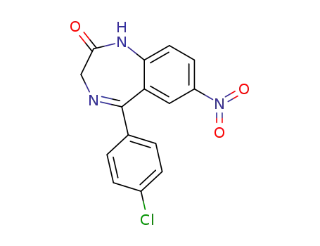 7-Nitro-1,3-dihydro-5-(4-chlorophenyl)-2H-1,4-benzodiazepin-2-one