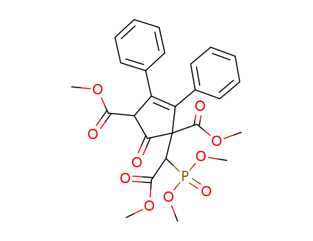 Molecular Structure of 114518-74-0 (4-Cyclopentene-1,3-dicarboxylic acid,
1-[1-(dimethoxyphosphinyl)-2-methoxy-2-oxoethyl]-2-oxo-4,5-diphenyl-,
dimethyl ester)