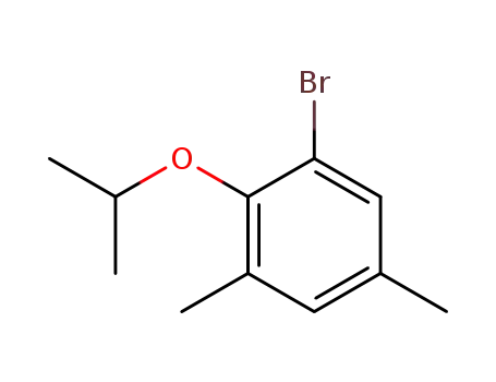 Molecular Structure of 95717-62-7 (1-Bromo-3,5-dimethyl-2-propan-2-yloxybenzene)