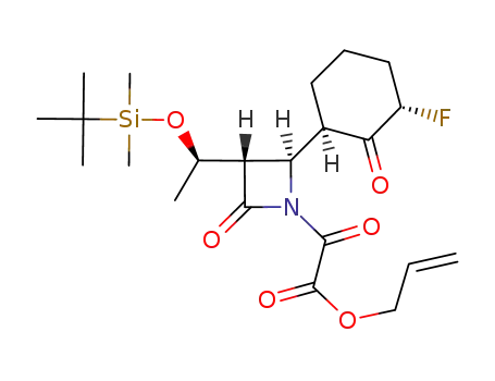 [(2R,3S)-3-[(R)-1-(tert-Butyl-dimethyl-silanyloxy)-ethyl]-2-((1R,3S)-3-fluoro-2-oxo-cyclohexyl)-4-oxo-azetidin-1-yl]-oxo-acetic acid allyl ester