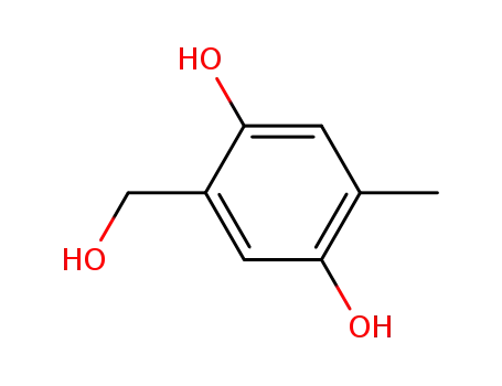 Molecular Structure of 939019-26-8 (2,5-dihydroxy-4-methyl-benzyl alcohol)