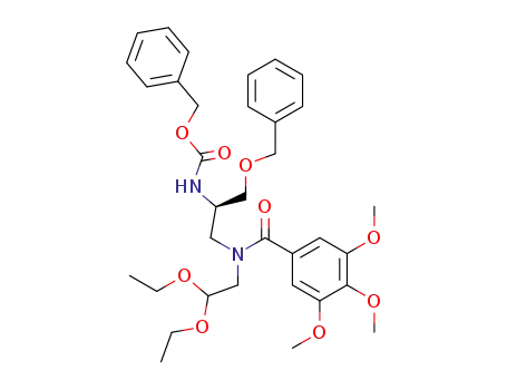 (R)-2-benzyloxycarbonylamino-1-benzyloxymethyl-4-<N-(2,2-diethoxyethyl)-N-(3,4,5-trimethoxybenzoyl)>aminopropane