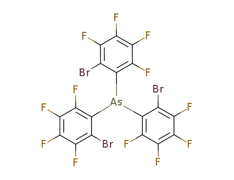 Molecular Structure of 99222-08-9 (Arsine, tris(2-bromo-3,4,5,6-tetrafluorophenyl)-)