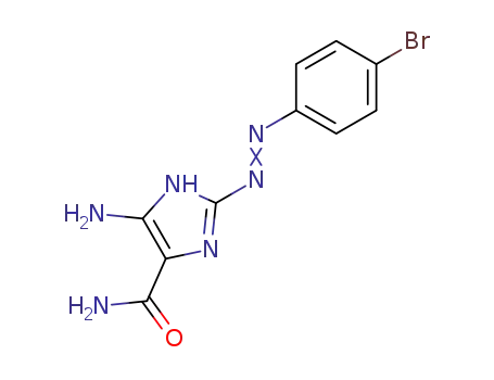 5-amino-2-(4-bromo-phenylazo)-1<sup>(3)</sup><i>H</i>-imidazole-4-carboxylic acid amide
