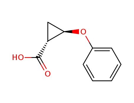 Molecular Structure of 2120-93-6 ((+/-)-<i>trans</i>-2-phenoxy-cyclopropanecarboxylic acid)