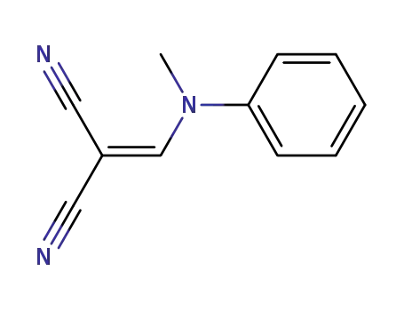 Molecular Structure of 24115-28-4 ({[methyl(phenyl)amino]methylidene}propanedinitrile)