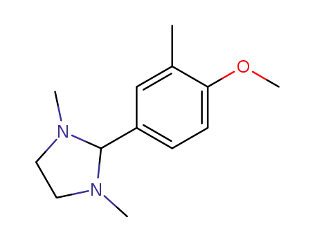 Molecular Structure of 83521-98-6 (1,3-Dimethyl-2-(4-methoxy-m-tolyl)imidazolidine)
