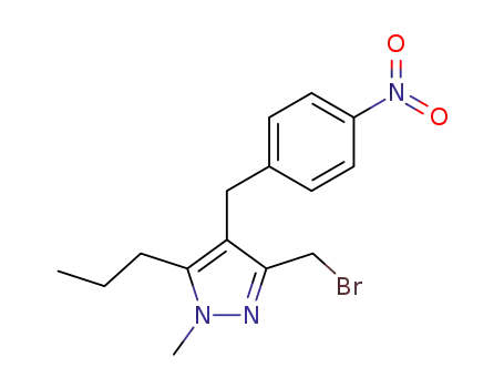 3-Bromomethyl-1-methyl-4-(4-nitro-benzyl)-5-propyl-1H-pyrazole
