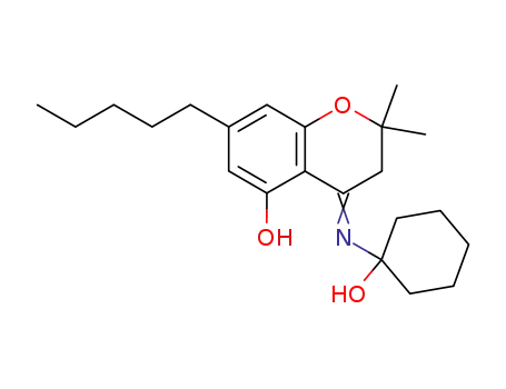 4-[(E)-1-Hydroxy-cyclohexylimino]-2,2-dimethyl-7-pentyl-chroman-5-ol