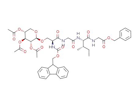 3-O-(2,3,4-Tri-O-acetyl-β-D-xylopyranosyl)-N-(fluorenylmethoxycarbonyl)-L-seryl-glycyl-L-isoleucyl-glycinbenzylester