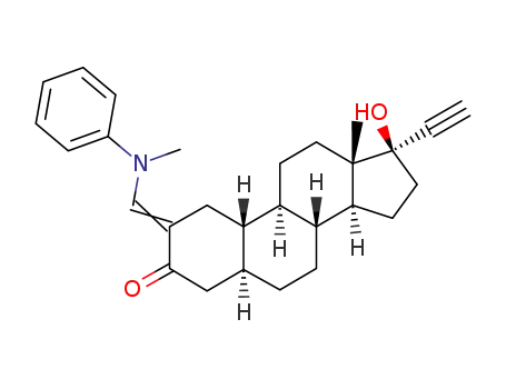 17α-Aethinyl-2-<N-methyl-anilinomethylen>-19-nor-androstanol-(17β)-on-(3)
