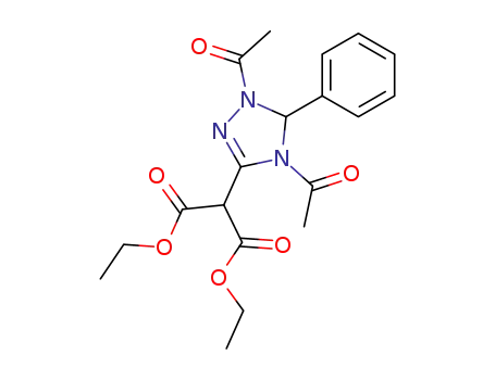 diethyl (1,4-diacetyl-5-phenyl-4,5-dihydro-1H-1,2,4-triazol-3-yl)malonate