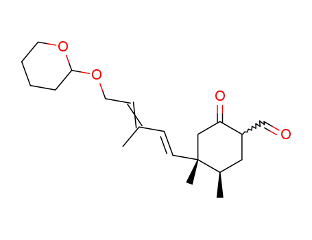 (4R,5R)-4,5-Dimethyl-4-[(1E,3E)-3-methyl-5-(tetrahydro-pyran-2-yloxy)-penta-1,3-dienyl]-2-oxo-cyclohexanecarbaldehyde