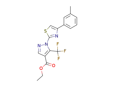 1-(4-m-Tolyl-thiazol-2-yl)-5-trifluoromethyl-1H-pyrazole-4-carboxylic acid ethyl ester