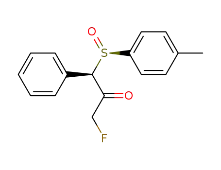 (3R,R<sub>S</sub>)-1-fluoro-3-<(4-methylphenyl)sulfinyl>-3-phenylpropan-2-one