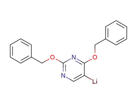 Molecular Structure of 128376-62-5 (Lithium, [2,4-bis(phenylmethoxy)-5-pyrimidinyl]-)