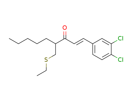 1-Nonen-3-one, 1-(3,4-dichlorophenyl)-4-[(ethylthio)methyl]-, (E)-