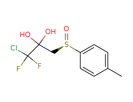 Molecular Structure of 105984-82-5 (2,2-Propanediol, 1-chloro-1,1-difluoro-3-[(4-methylphenyl)sulfinyl]-, (R)-)