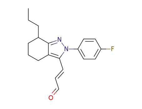 2-Propenal,
3-[2-(4-fluorophenyl)-4,5,6,7-tetrahydro-7-propyl-2H-indazol-3-yl]-, (E)-