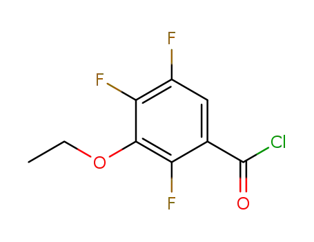Molecular Structure of 172602-81-2 (3-ethoxy-2,4,5-trifluorobenzoyl chloride)