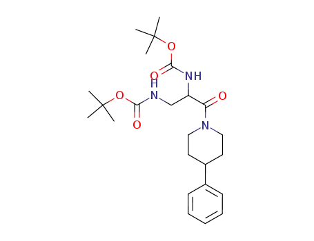 [2-tert-Butoxycarbonylamino-3-oxo-3-(4-phenyl-piperidin-1-yl)-propyl]-carbamic acid tert-butyl ester