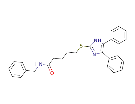 5-(4,5-Diphenyl-1H-imidazol-2-ylsulfanyl)-pentanoic acid benzylamide