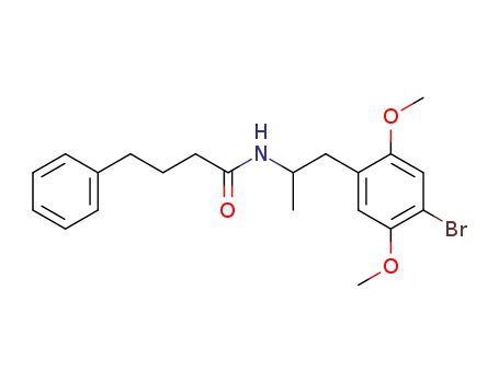 Molecular Structure of 155639-42-2 (N-[2-(4-Bromo-2,5-dimethoxy-phenyl)-1-methyl-ethyl]-4-phenyl-butyramide)