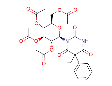 Molecular Structure of 72209-11-1 (1-(2,3,4,6-tetraacetyl-beta-D-glucopyranosyl)phenobarbital)