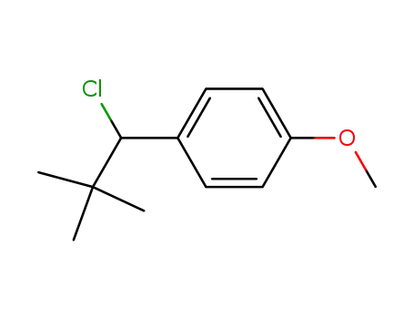 Molecular Structure of 91561-63-6 (Benzene, 1-(1-chloro-2,2-dimethylpropyl)-4-methoxy-)